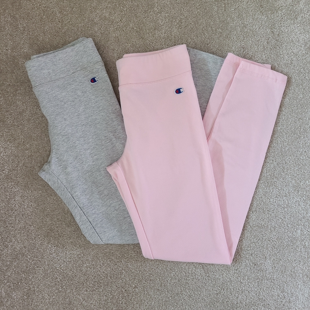 Youth Champion leggings Pink&Gray Size Medium